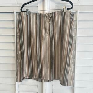 Izod Olive‎ And Tan Skirt Size 18W